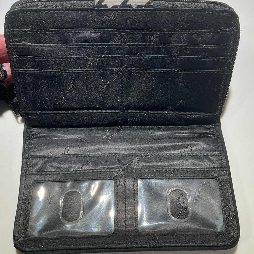 VERA BRADLEY Wallet, Black Print - Picture 5 of 7
